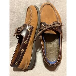 Sperry Top-Siders Men’s 8.5 Authentic Original Two Eye Brown Leather Boat Shoes